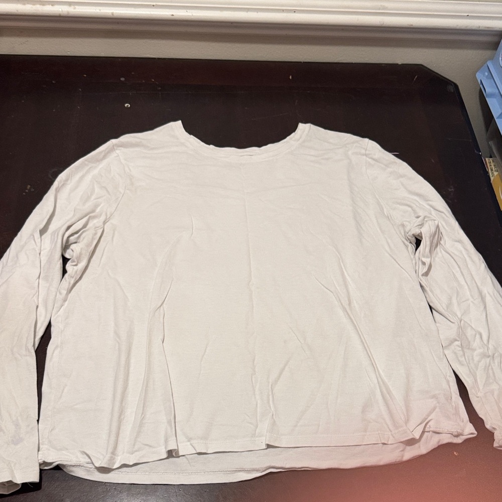 Women's Classic White Long Sleeve Top